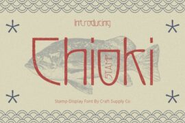 Chioki Stamp Demo Font