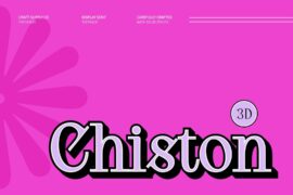 Chiston Extrude Right Demo Font