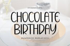 Chocolate Birthday Font
