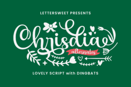 Chrisdia Demo Font