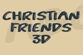 Christian Friends 3D Font