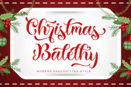 Christmas Balethy Font