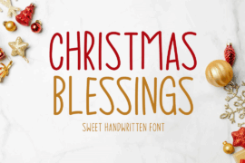 Christmas Blessings – Free Font