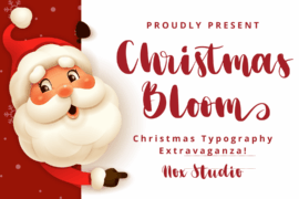 Christmas Bloom Font