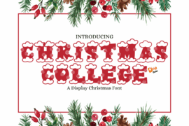 Christmas College Font