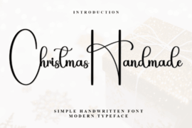 Christmas Handmade Font