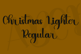 Christmas Lighter Font