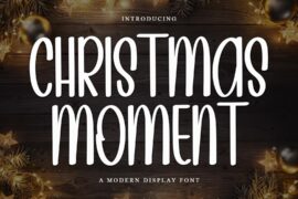 CHRISTMAS MOMENT Font