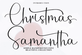 Christmas Samantha Font