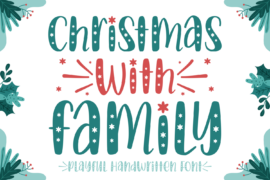 Christmas With Family Font
