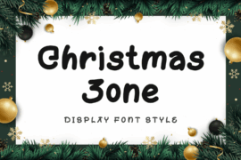 Christmas Zone Display Demo Font