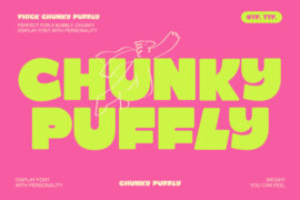 Chunky Puffly Font
