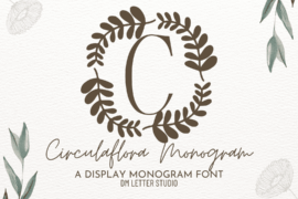 Circulaflora Monogram Font