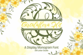 Circulaflora Split Monogram Font