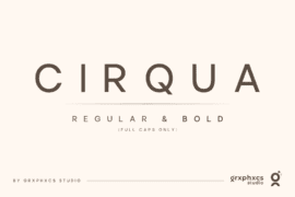 Cirqua Font Font Family