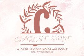 Clarest Split Monogram Font
