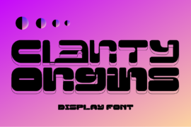 Clarity Origins Demo Font
