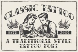 Classic Tattoo Font