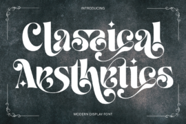 Classical Aesthetics Demo Font