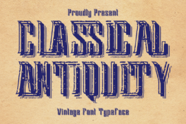 CLASSICAL ANTIQUITY DEMO Font