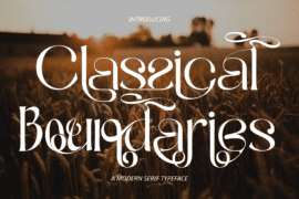 Classical Boundaries Demo Font