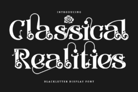 Classical Realities Demo Font