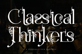 Classical Thinkers Demo Font