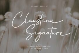 Claustina Signature Font