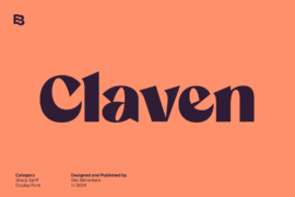 Claven Trial Font