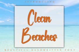 Clean Beaches Font