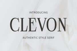 Clevon Demo Font