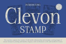 Clevon Stamp Demo Font