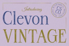 Clevon Vintage Demo Font