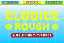 Clodice Rough Demo Font