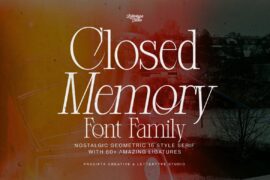 Closed Memory DEMO Font
