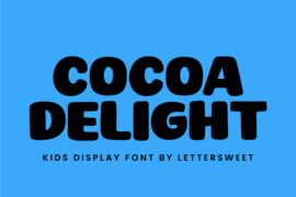 CocoaDelight Demo Font