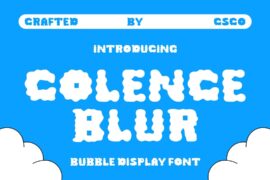 Colence Blur Demo Font