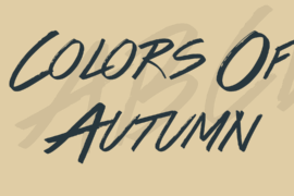 Colors Of Autumn Font