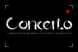 Concerto ArtDeco Demo Font