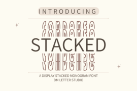 Condense Stacked Monogram Font