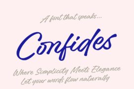 Confides Handwritten Font