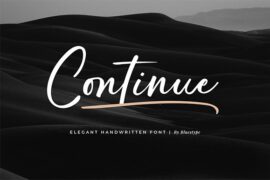 Continue Font