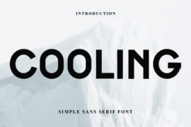 Cooling Down Font