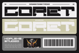 CORET Demo Font