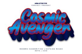Cosmic Avenger Font