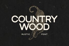 Country Wood Font