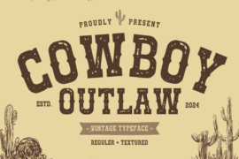 Cowboy Outlaw Font Family