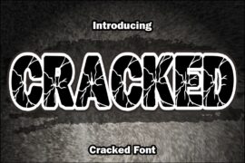 Cracked Font