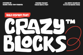 Crazy Blocks DEMO Font
