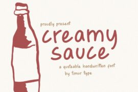 Creamy Sauce Font